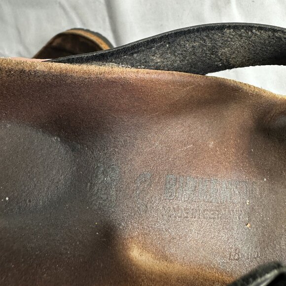 Birkenstock Gizeh Birko-Flor Black Leather - Sandals - Size 38 - Picture 7 of 8